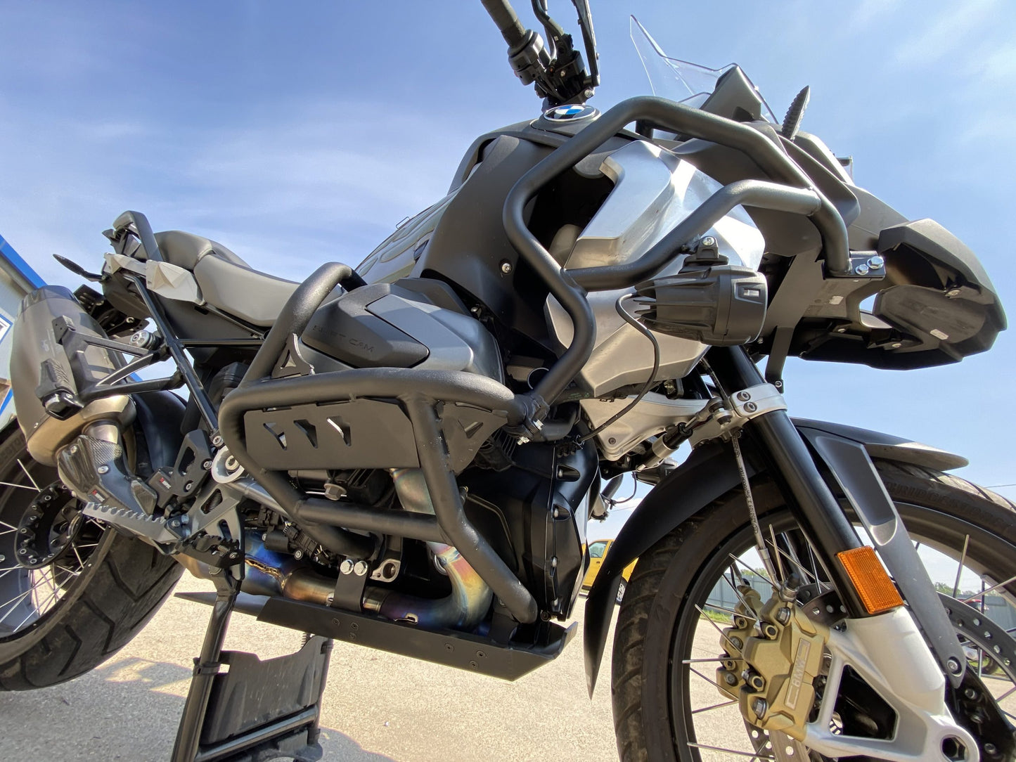 Outback Motortek | Oberer Sturzbügel | Weiss | passend für BMW R 1250 GS Adventure - Modelle (2019-2023)