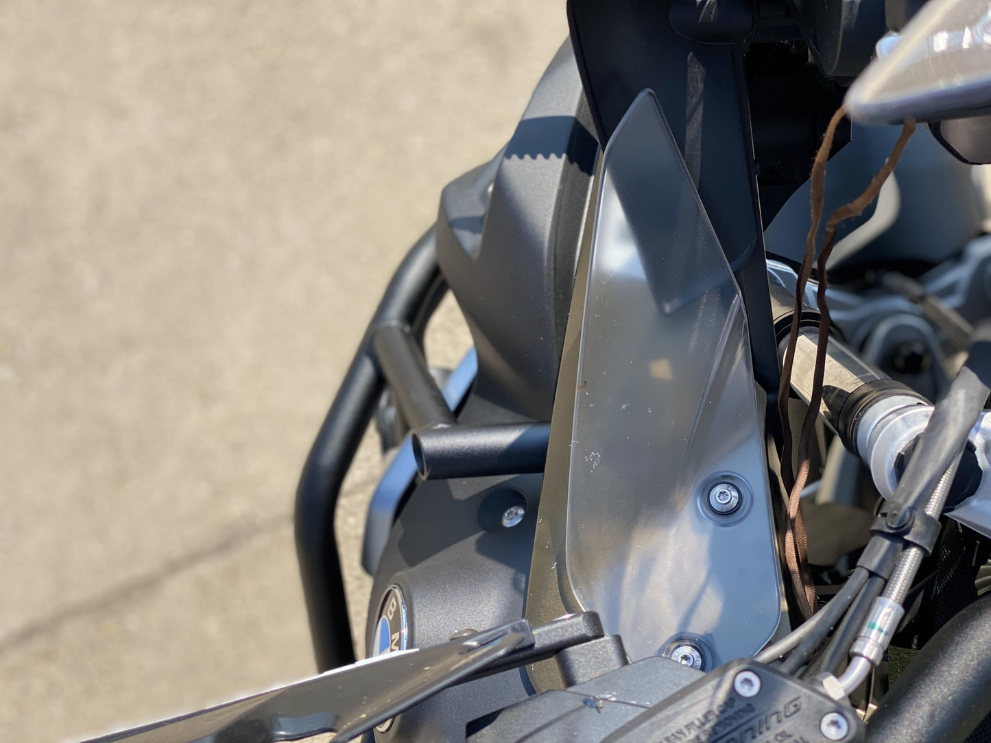 Outback Motortek | Oberer Sturzbügel | Weiss | passend für BMW R 1250 GS Adventure - Modelle (2019-2023)