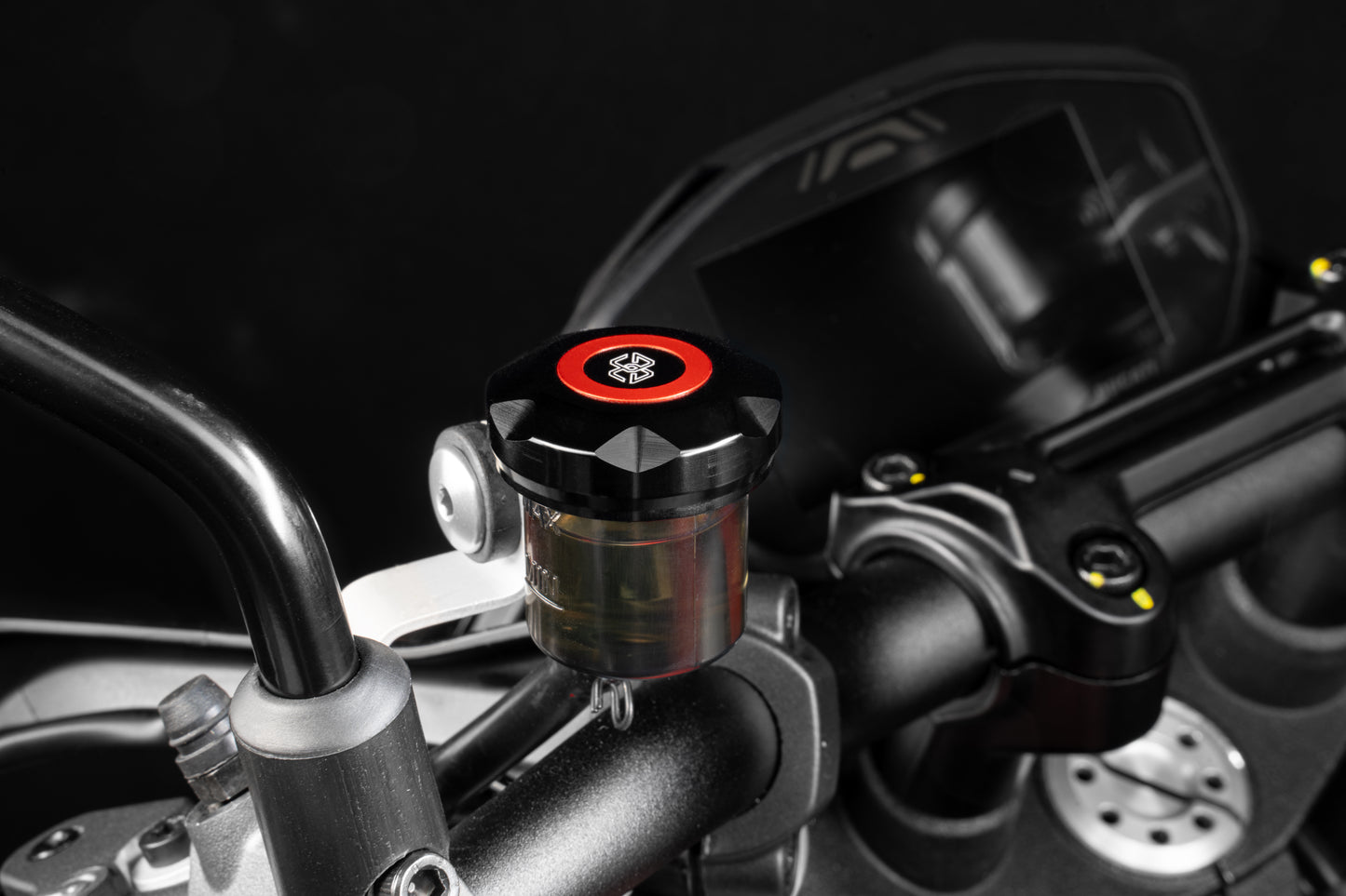 Gilles Ausgleichsbehälter Abdeckung | Kit | schwarz | passend für diverse Aprilia / BMW / Ducati / Harley / Kawasaki / KTM / Moto Guzzi & Yamaha - Modelle