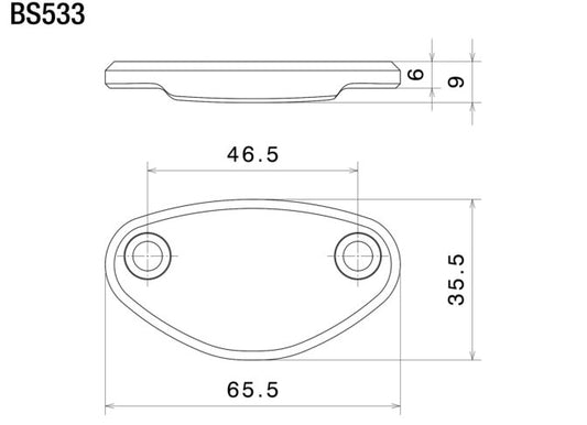 Rizoma Abdeckung Spiegelaufnahme | PAAR | Schwarz eloxiert