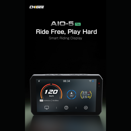 Chigee AI0-5-Play Edition | mit Carplay für Apple und Android Auto | passend für BMW Motorrad Navigation