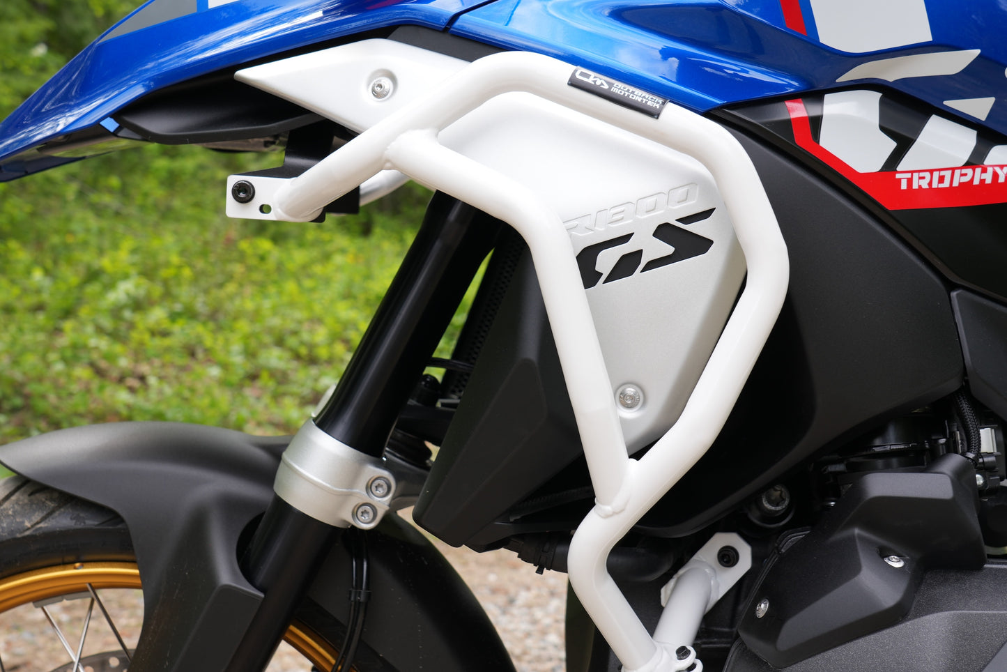 Outback Motortek | Oberer Sturzbügel | Weiss | passend für BMW R 1300 GS - Modelle (2024-2025)