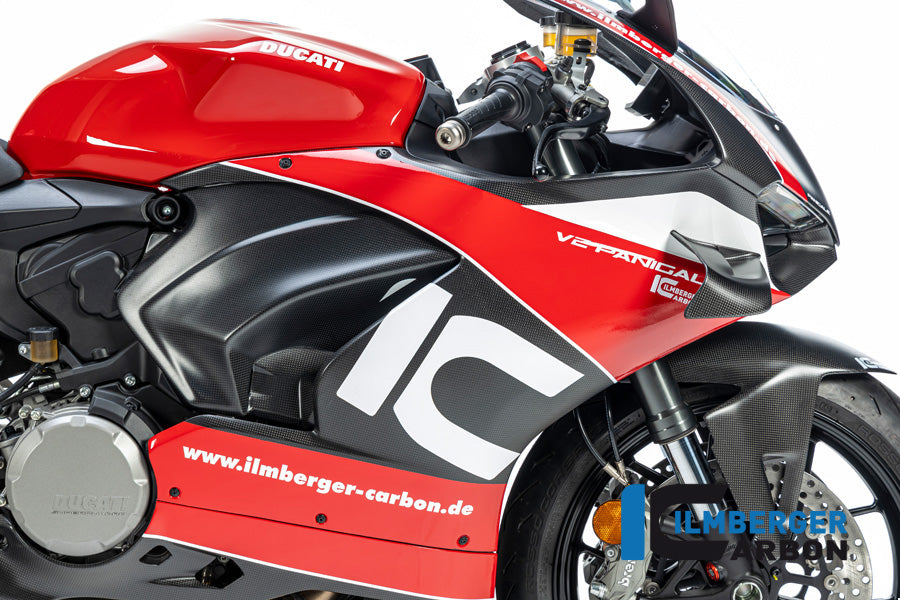 Ilmberger Carbon Verkleidungsseitenteil für Winglet | vorbereitet | rechts | matt | passend für Ducati Panigale V2 - Modelle (2020-2024)