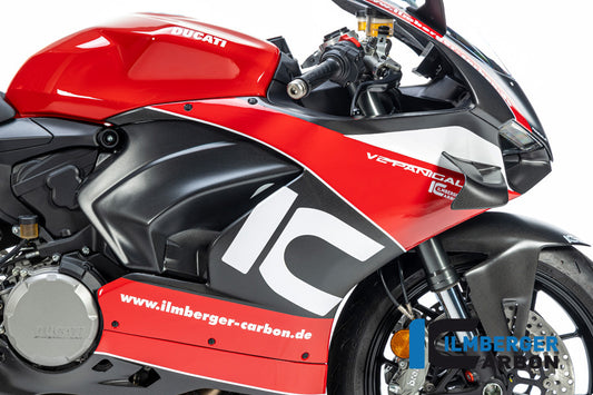 Ilmberger Carbon Verkleidungsseitenteil für Winglet | vorbereitet | rechts | matt | passend für Ducati Panigale V2 - Modelle (2020-2024)