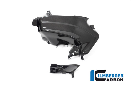 Ilmberger Carbon Abdeckung unterm Rahmen | links | glanz | passend für Ducati Panigale V2 - Modelle (2020-2024)