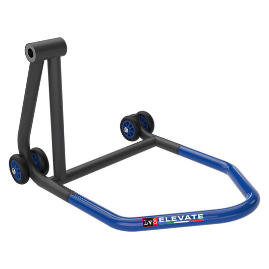 LV8 - ELEVATE Einarm-Montageständer "U-STAND" | schwarz - blau | OHNE AUFNAHMEDORN | zerlegbar | Links | Einarm-Montageständer