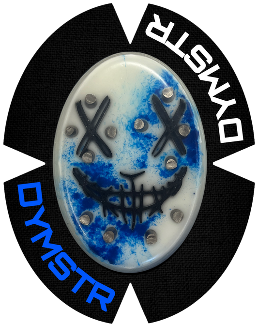 DymoStar JOKER FACE MOUTH COLOR | Funken Knieschleifer mit Titan | Bayern Blau Weiß