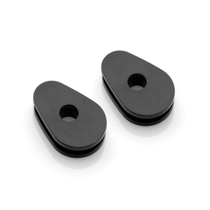 Rizoma Montagesatz für Blinker für OEM Kennzeichenhalter | Vorne & Hinten | PAAR | Schwarz PVC