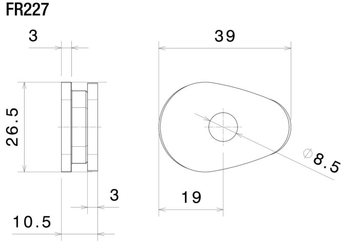 Rizoma Montagesatz für Blinker für OEM Kennzeichenhalter | Vorne & Hinten | PAAR | Schwarz PVC