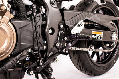 Gilles Fußrastenanlage FXR | verstellbar | TÜV-Teilegutachten | passend für Honda CB 500 F / X / CB 500 F / CB 500 R & CBR 500 R - Modelle