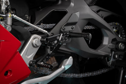 Gilles Fußrastenanlage FXR2 | verstellbar | NUR RENNSTRECKE | passend für Ducati Panigale V2 (3H) - Modelle (2025-)