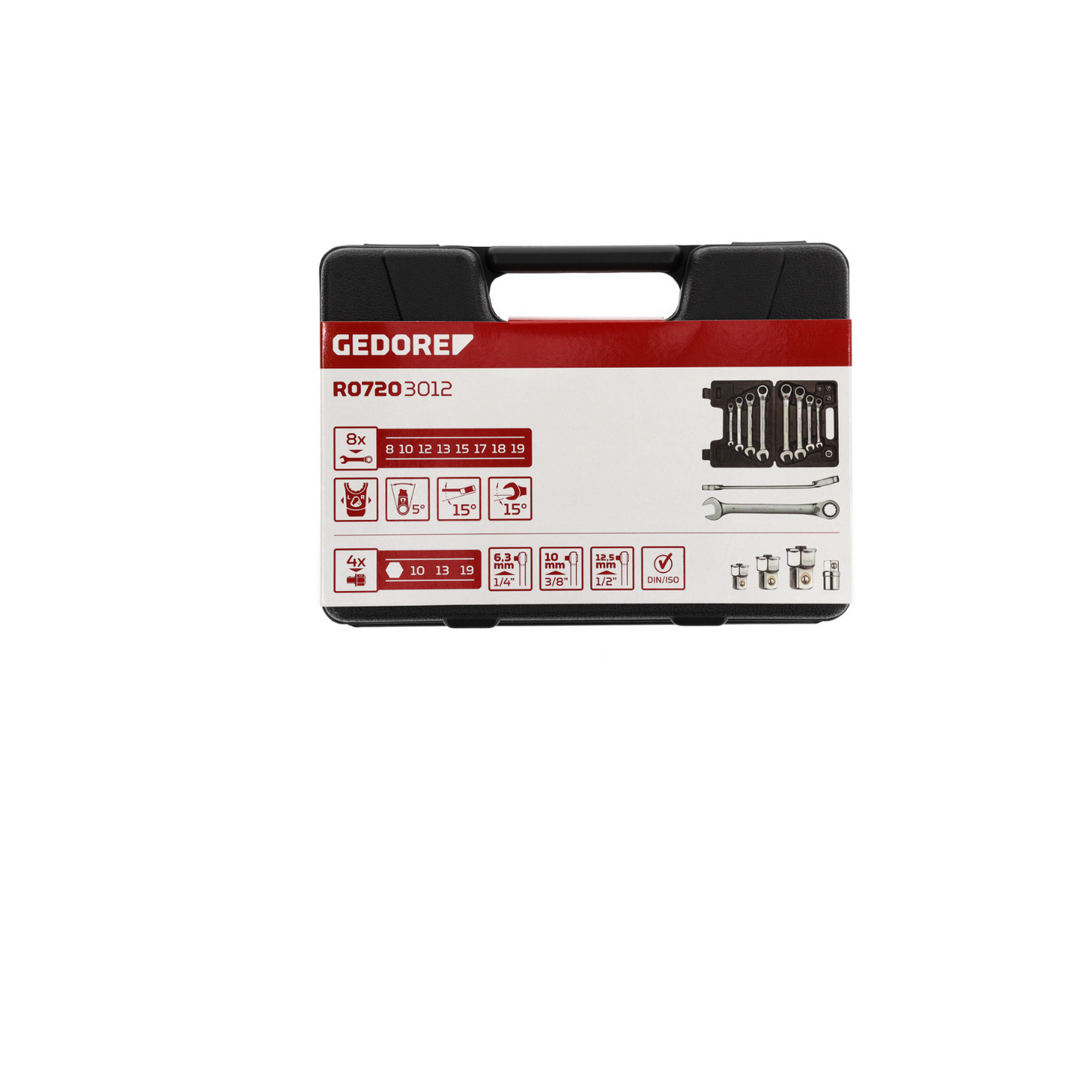 GEDORE red R05102123 Doppelmaulschlüssel 21x23 mm 247 mm