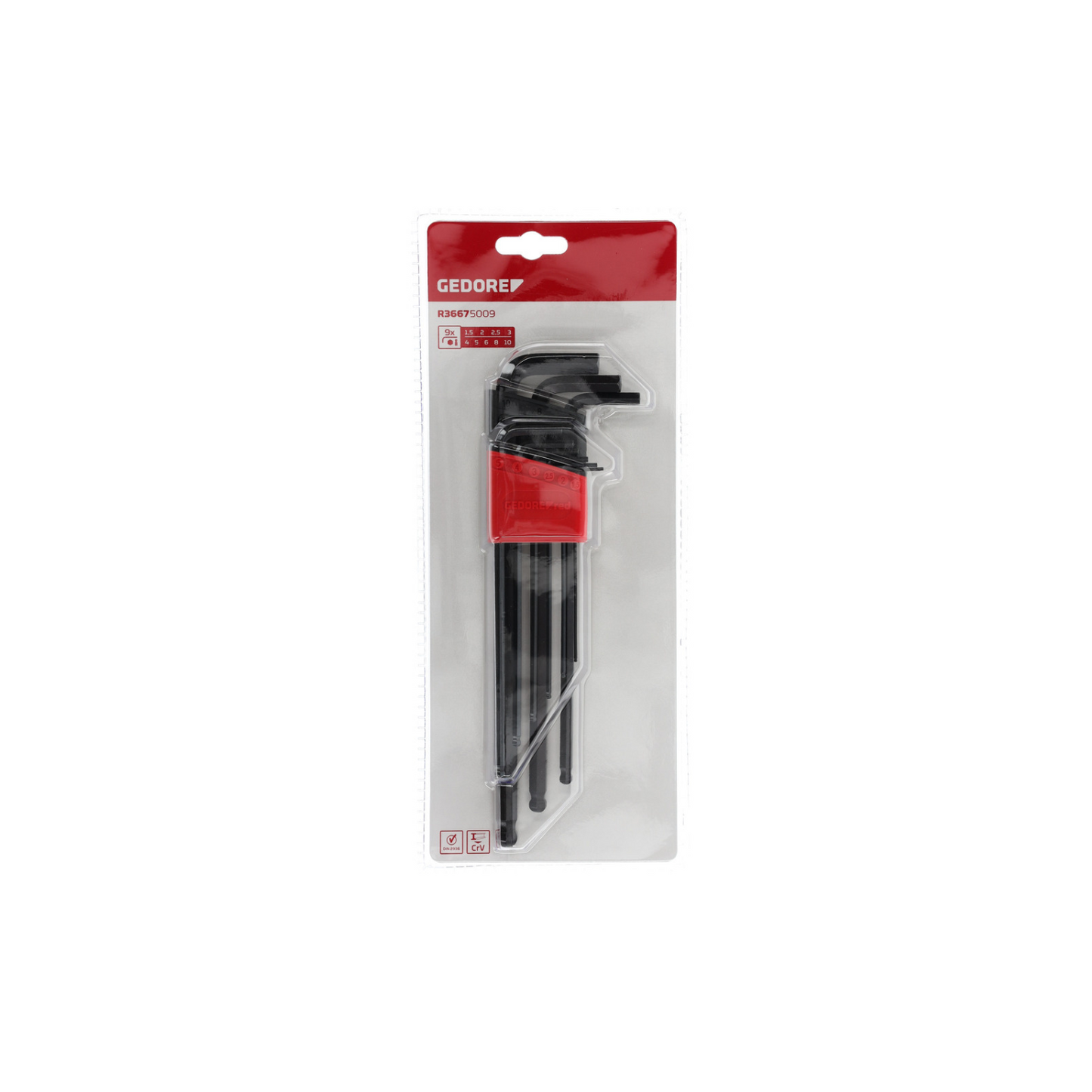 GEDORE red R36675009 Winkelschraubendreher-Satz 6-kant 1.5-10 mm 9-teilig