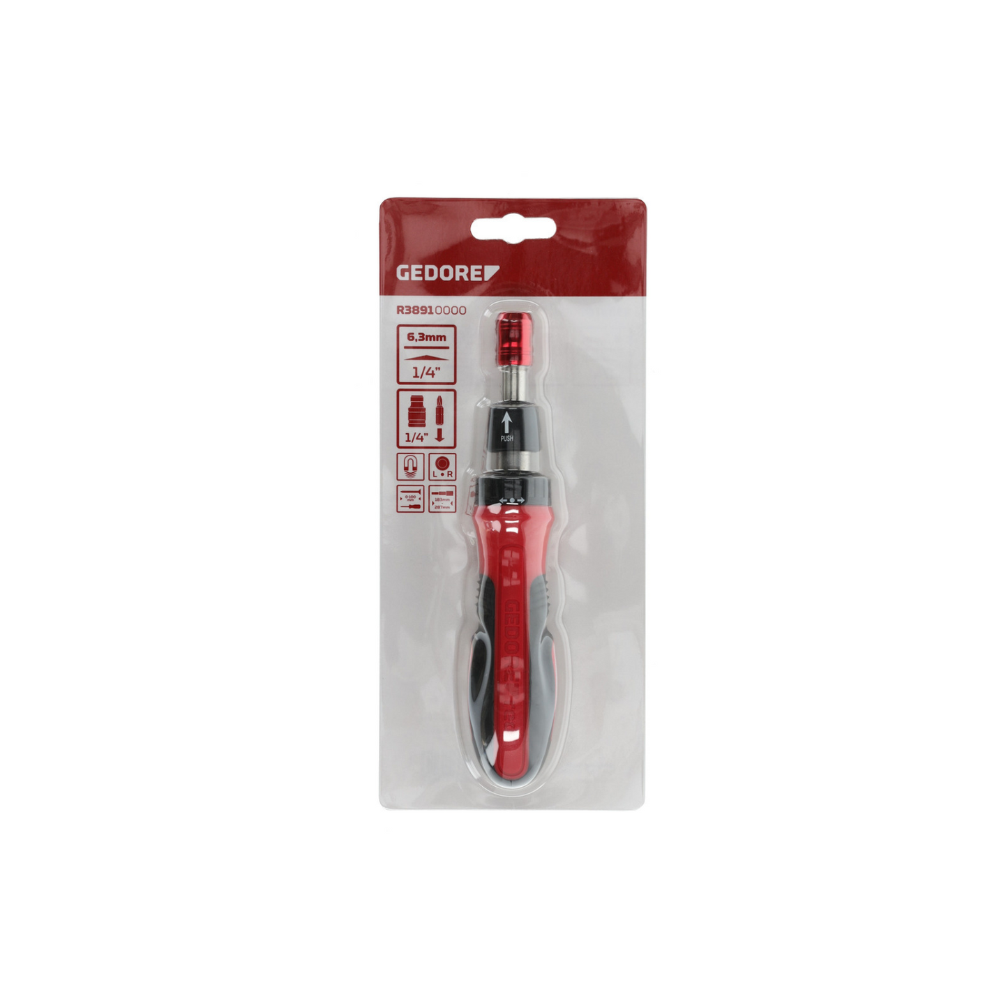 GEDORE red R38910000 Knarrenschraubendreher Bit-Fix.Teleskop 1/4"
