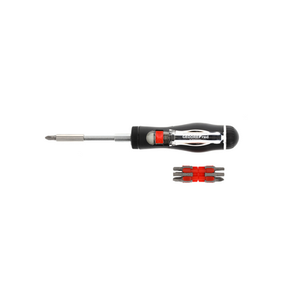 GEDORE red R38920000 Knarrenschraubendreher Bit-Teleskop 1/4" 13in1