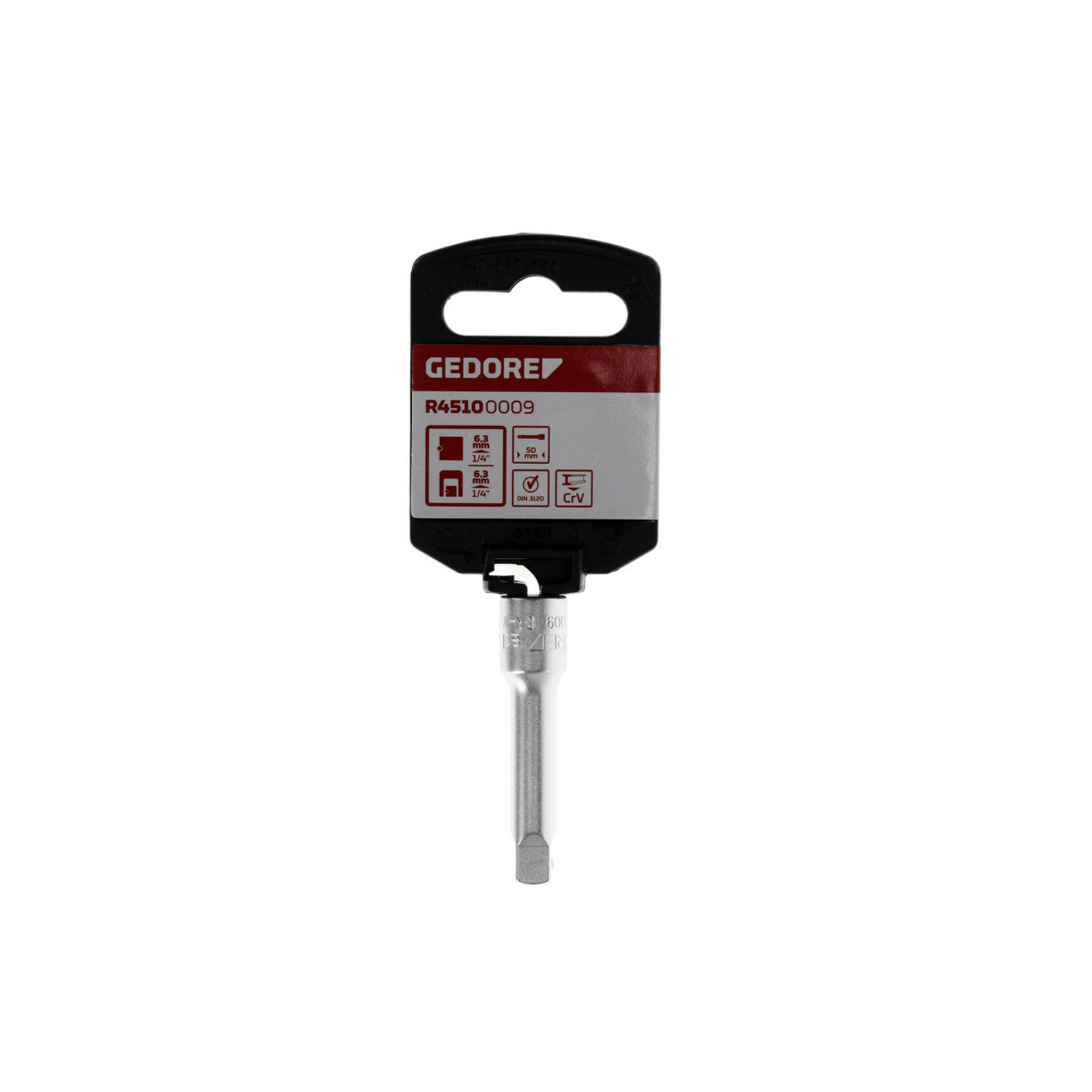 GEDORE red R45100009 Steckschlüssel-Verlängerung 1/4" Länge 50 mm