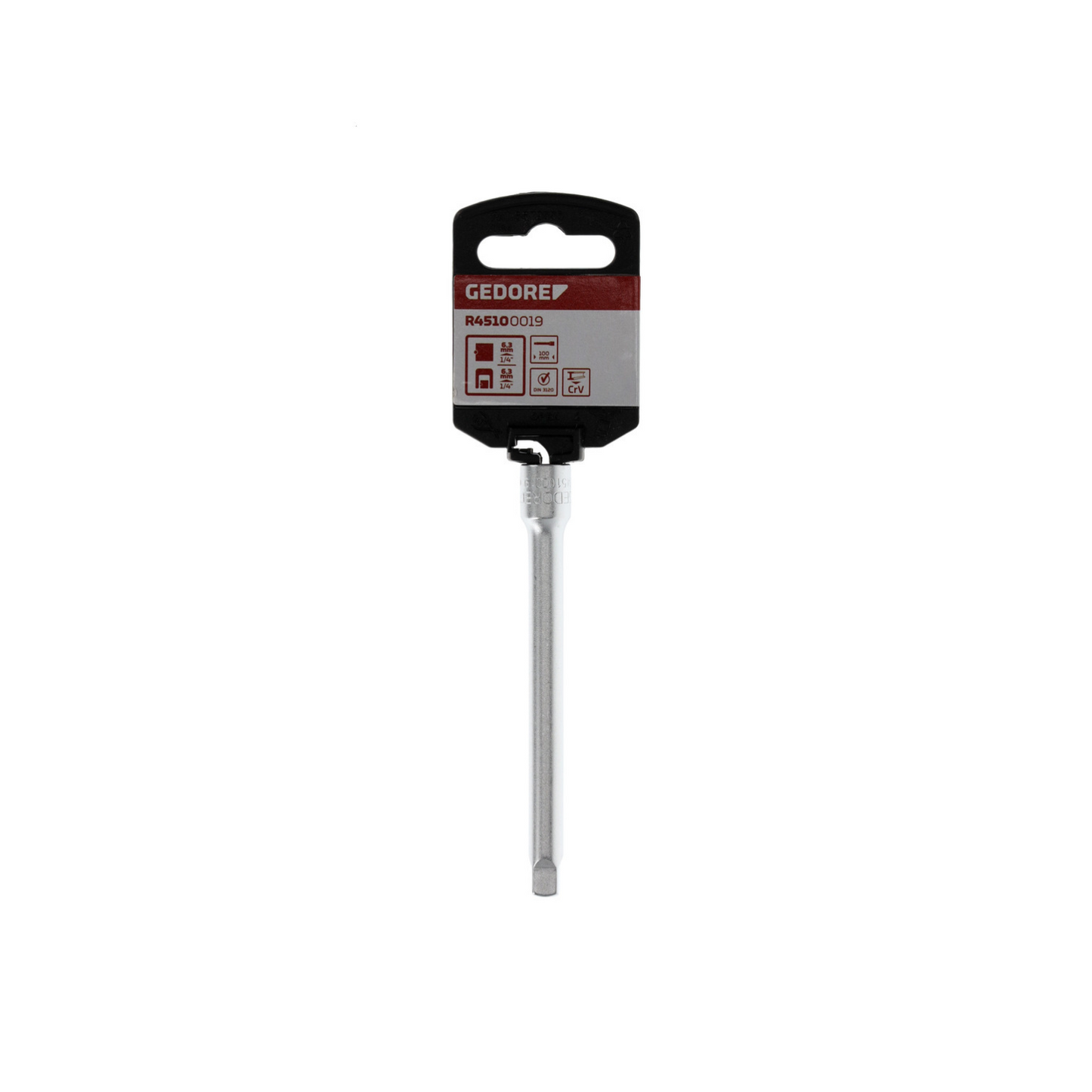 GEDORE red R45100019 Steckschlüssel-Verlängerung 1/4" Länge 100 mm