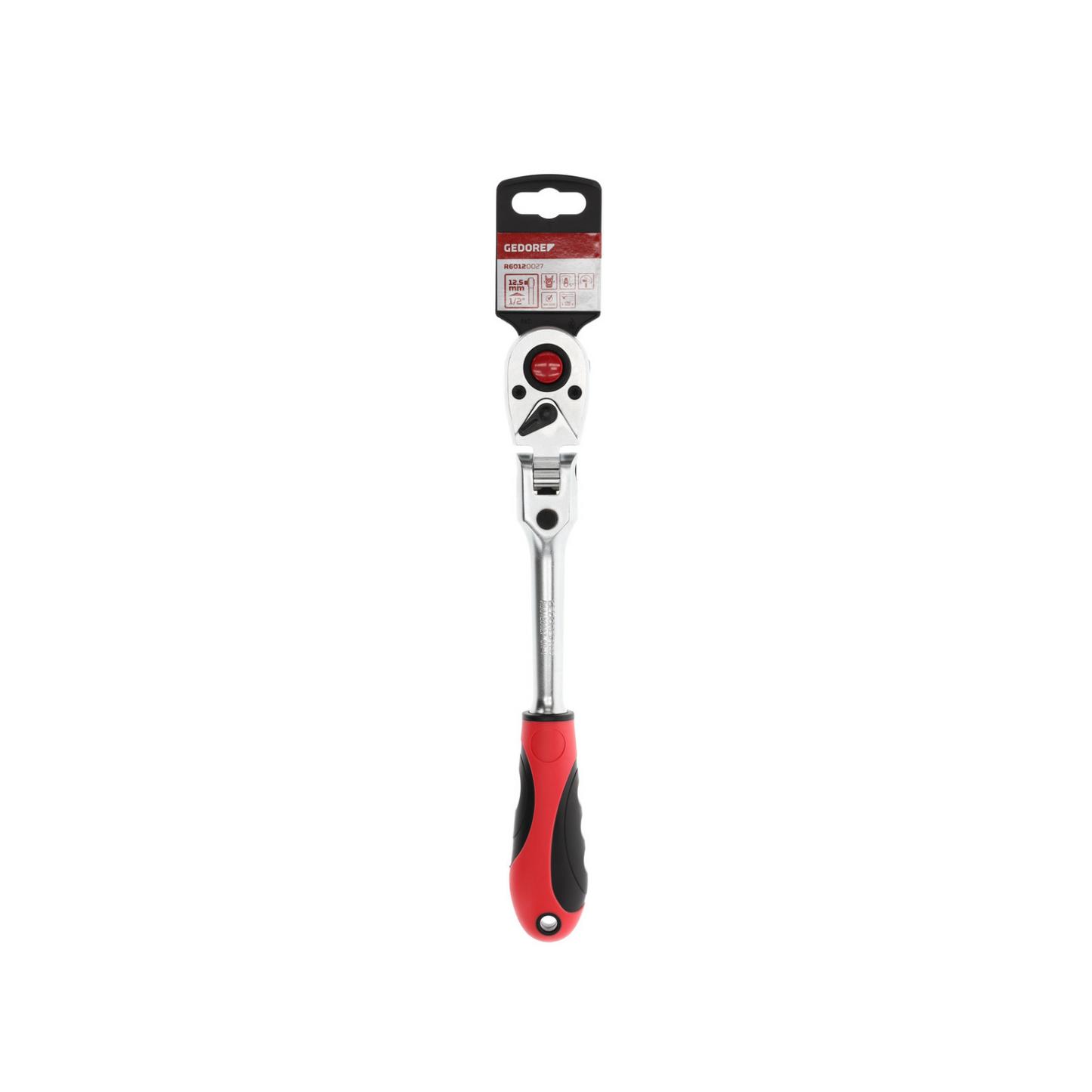 GEDORE red R60120027 2K-Gelenk-Umschaltknarre 1/2 292 mm RSW5°
