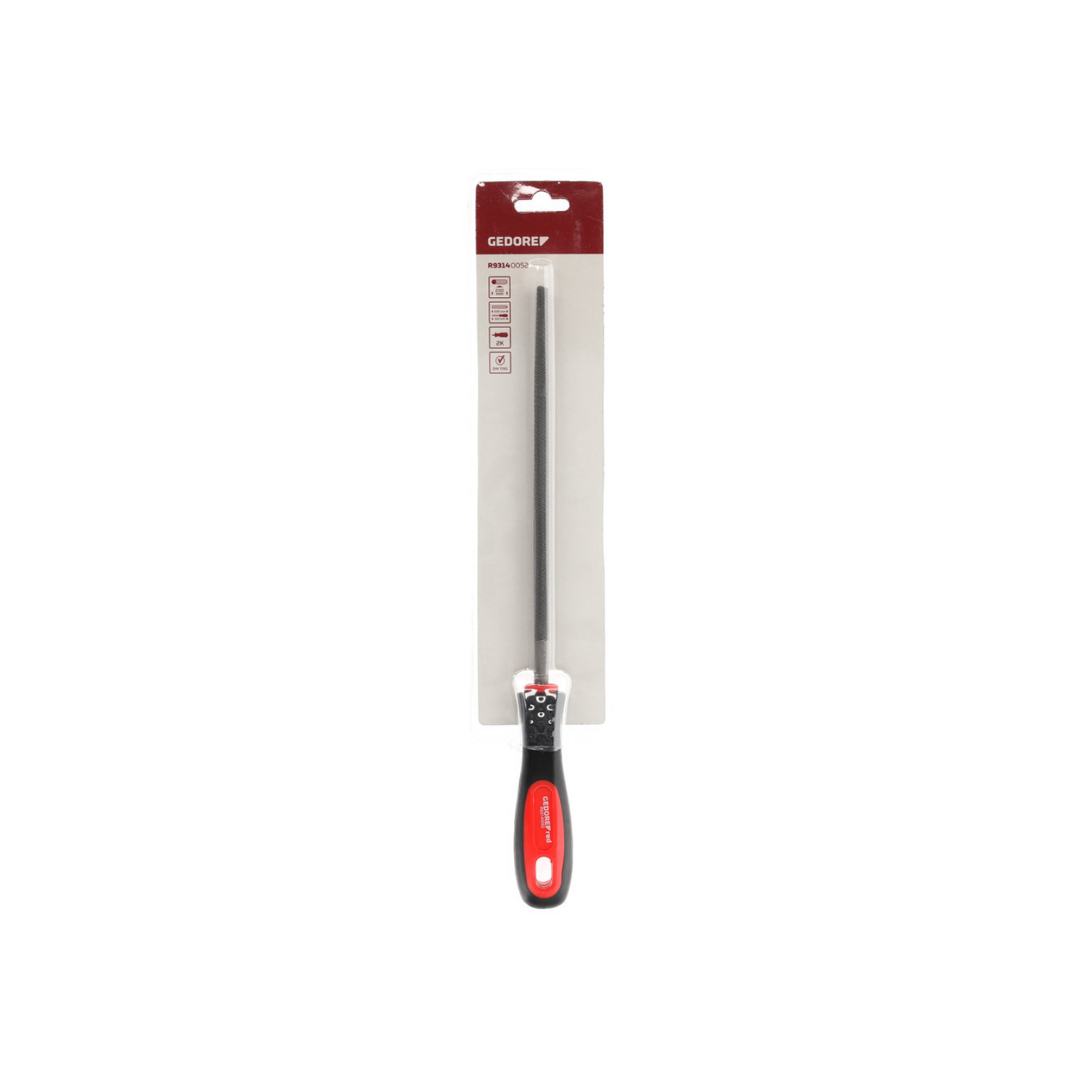 GEDORE red R93140052 Rundfeile Hieb 2 310mm 2K-Griff