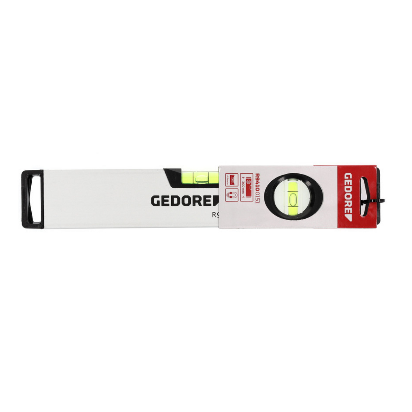 GEDORE red R94100151 Wasserwaage 300mm 2x Libelle magnetisch Aluminium