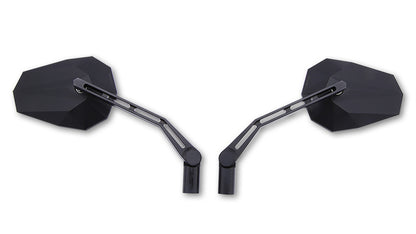 HIGHSIDER Stealth-X1 Spiegel | Lenkerspiegel | schwarz | E-geprüft | PAAR