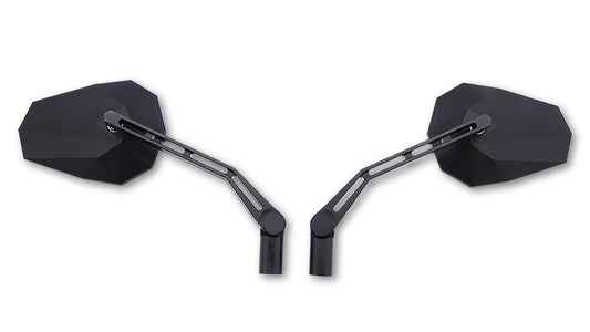 HIGHSIDER Stealth-X1 Spiegel | Lenkerspiegel | schwarz | E-geprüft | PAAR