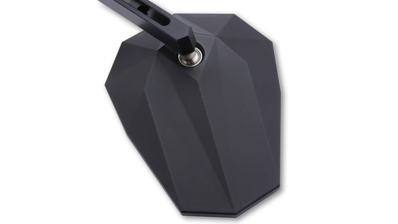 HIGHSIDER Stealth-X1 Spiegel | Lenkerspiegel | schwarz | E-geprüft | PAAR