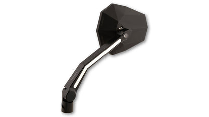 HIGHSIDER Stealth-X4 Spiegel | Lenkerendenspiegel mit LED Blinker/Positionsleuchte | schwarz | E-geprüft | PAAR