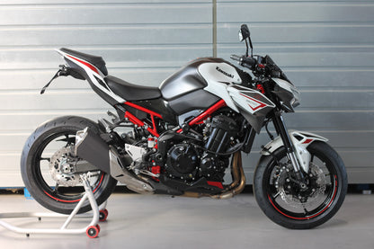 MG Biketec Kurzes Heck - Kennzeichenträger - Kennzeichenhalter | diverse Länder | passend für Kawasaki Z900 - Modelle (2020-2024)