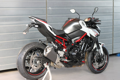 MG Biketec Kurzes Heck - Kennzeichenträger - Kennzeichenhalter | diverse Länder | passend für Kawasaki Z900 - Modelle (2020-2024)