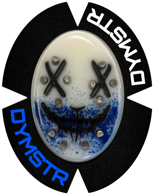 DymoStar JOKER FACE MOUTH COLOR | Funken Knieschleifer mit Titan | Blau
