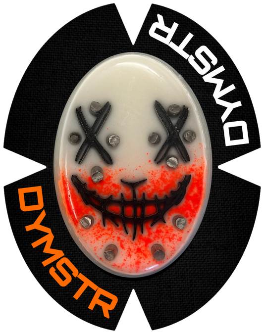 DymoStar JOKER FACE MOUTH COLOR | Funken Knieschleifer mit Titan | Orange