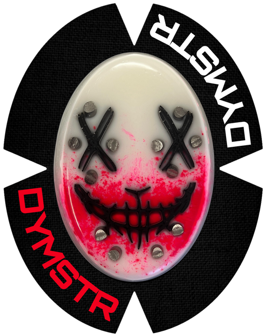 DymoStar JOKER FACE MOUTH COLOR | Funken Knieschleifer mit Titan | Rot