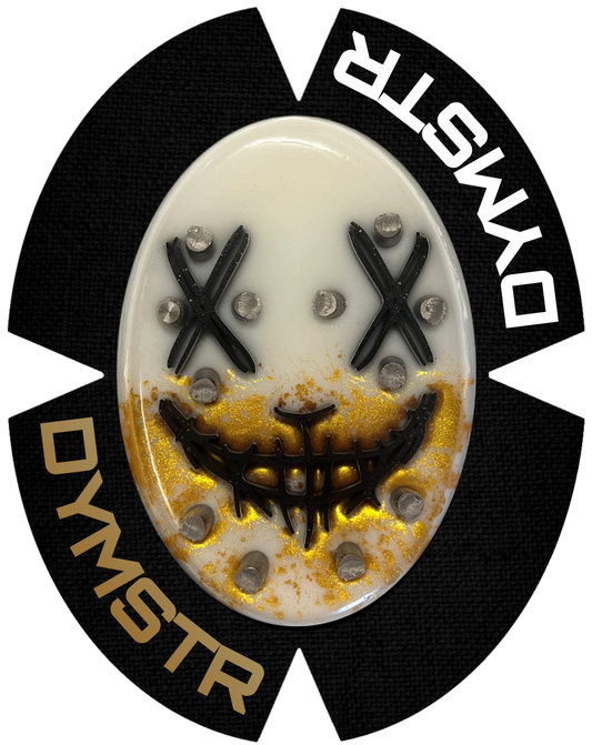 DymoStar JOKER FACE MOUTH COLOR | Funken Knieschleifer mit Titan | Gold