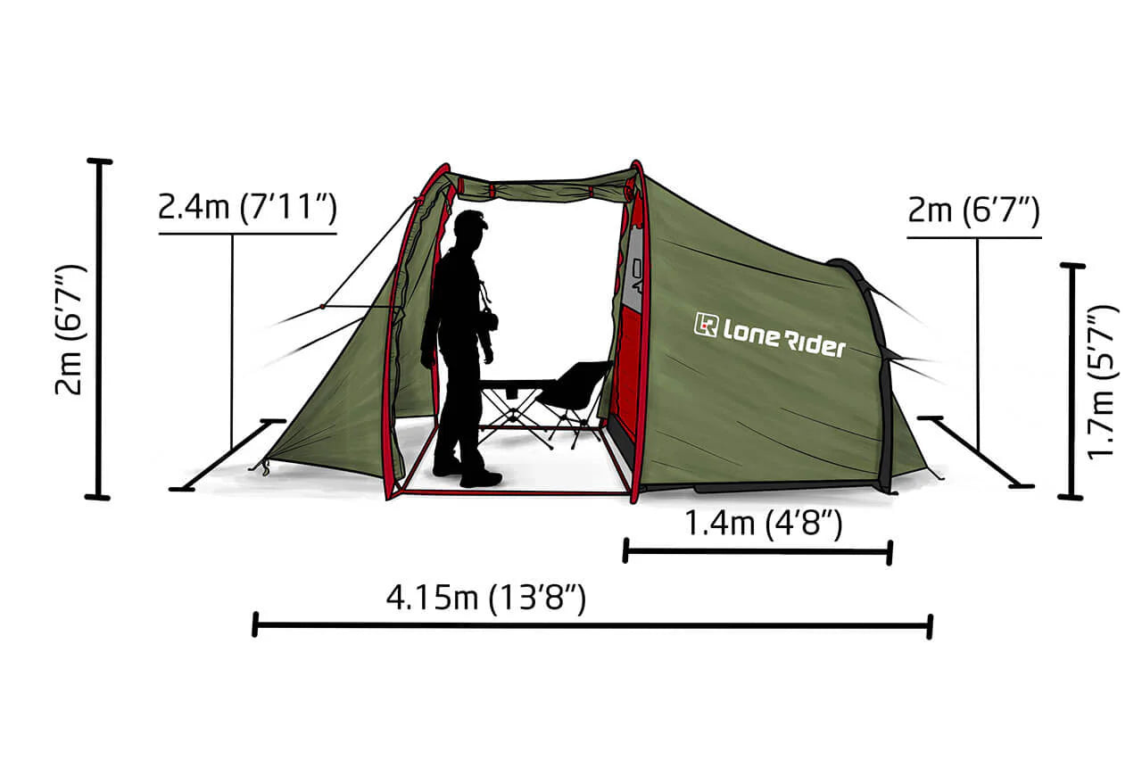 LoneRider | MotoTent | Motorrad Camping Zelt