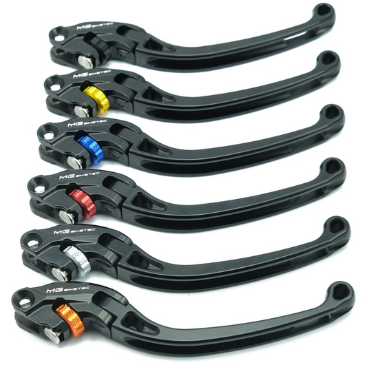 MG Biketec ClubSport Bremshebel | Einzeln | lang | klappbar | mit ABE - D - A - CH | passend für BMW S 1000 R / Sport - Modelle (2021-2024)
