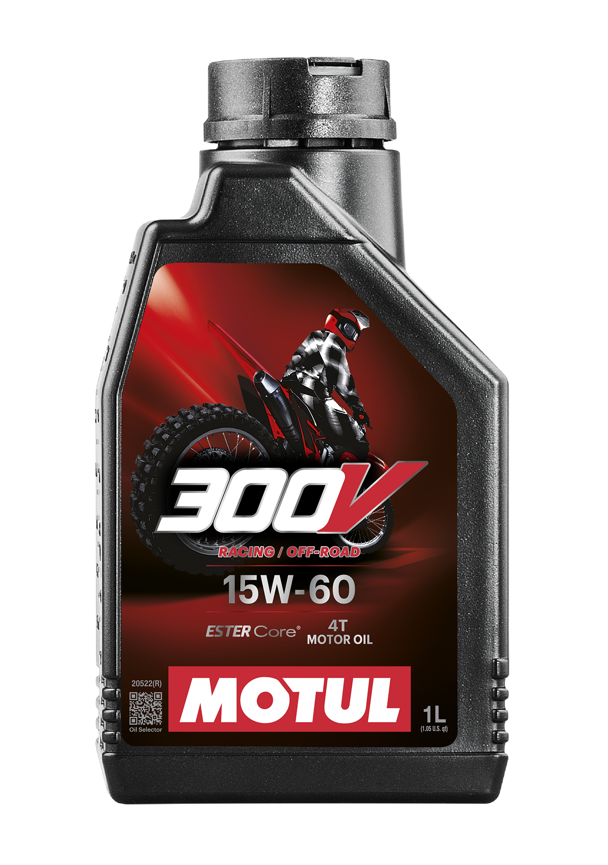 Motul 300V Motoröl | 4-Takt | Factory Line | Off Road | 15W-60 | 100% synthetik | 1L Flasche