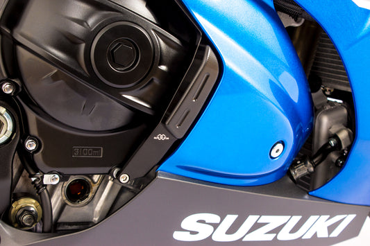 Gilles Motorschutzprotektor | BLACK | Rechts | passend für Suzuki GSX-R 1000 / R - Modelle (2017-)