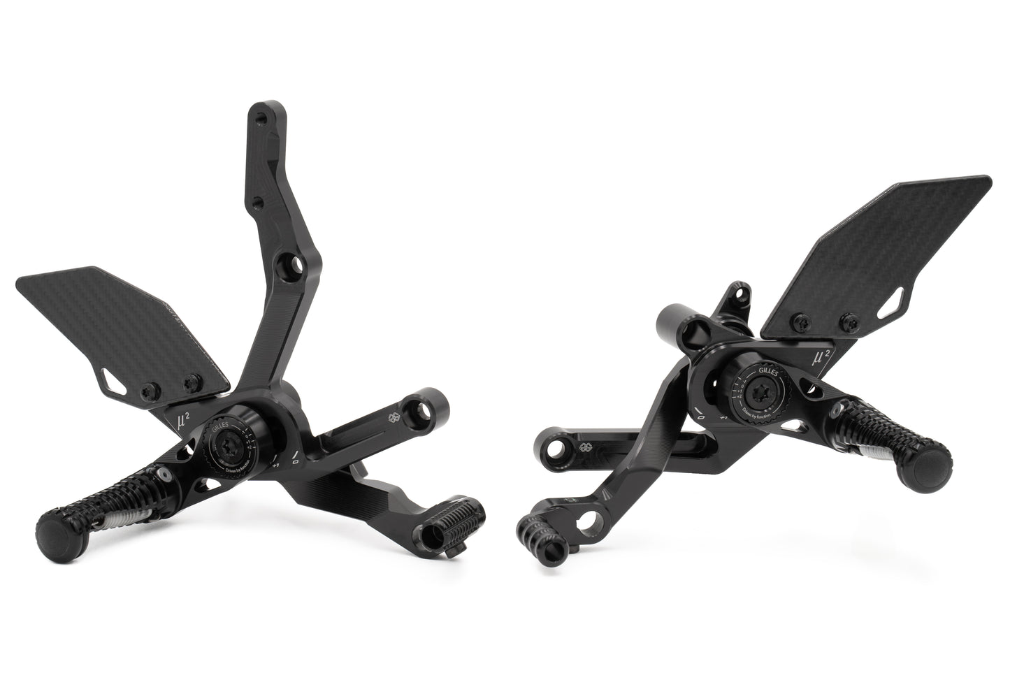 Gilles Fußrastenanlage MUE2 | verstellbar | ABE | passend für Ducati Panigale V2 (3H) / Streetfighter V2 / S (30) - Modelle (2025-)