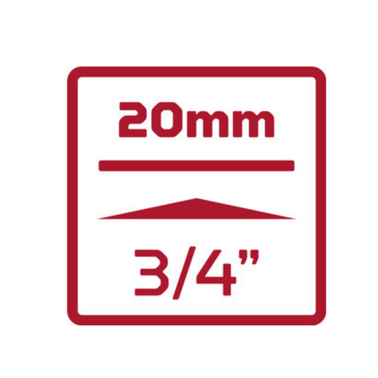 GEDORE red R75200091 Quergriff mit Gleistück 3/4" 458 mm