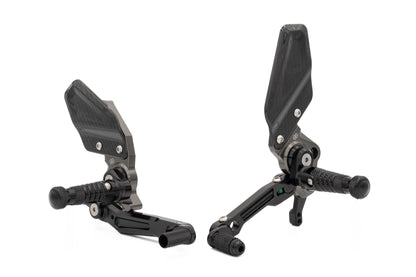 Gilles Fußrastenanlage RCT10GT | verstellbar | BLACK-GREY | passend für Indian FTR 1200 / S / R - Modelle (2019-)