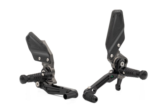 Gilles Fußrastenanlage RCT10GT | verstellbar | BLACK-GREY | passend für Indian FTR 1200 / S / R - Modelle (2019-)