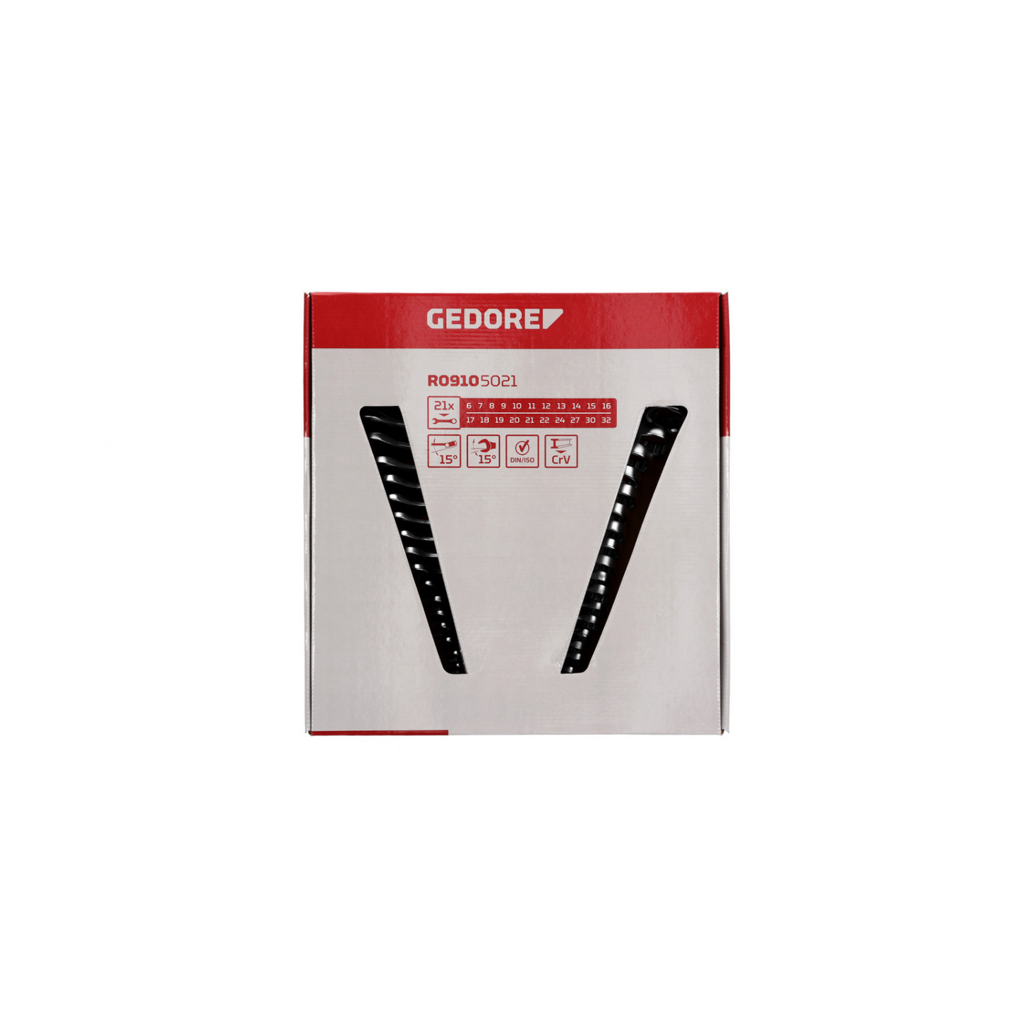 GEDORE red R09105021 Ring-Maulschlüssel-Satz 6-32 mm 21-teilig