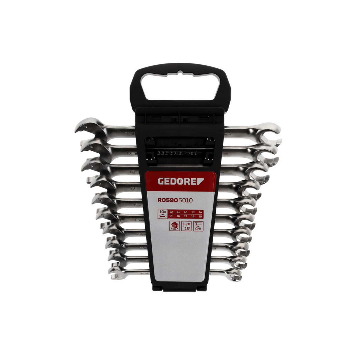 GEDORE red R05905010 Ringratschenmaulschlüssel offen 10-19 mm 10-teilig