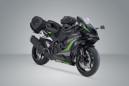 SW-Motech PRO BLAZE H Satteltaschen-Set | Schwarz. Kawasaki ZX-6R (23-), ZX-4RR (23-).
