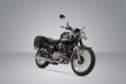 SW-Motech Legend Gear Seitentaschen-System LC Black Edition | Kawasaki W800 / Street / Cafe (11-), W650 (99-06).