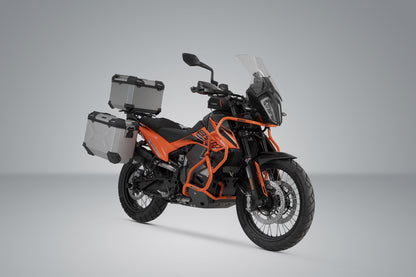 SW-Motech Adventure Set TRAX ADV | Silbern. KTM 790 Adv/R (19-), 890 Adv/R (20-).
