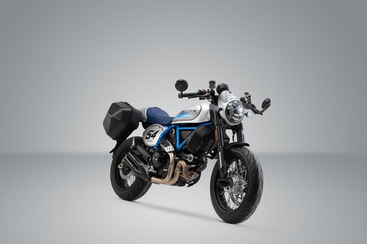 SW-Motech URBAN ABS Seitenkoffer-System | 2x 16,5 l. Ducati Scrambler Cafe Racer (17-18).