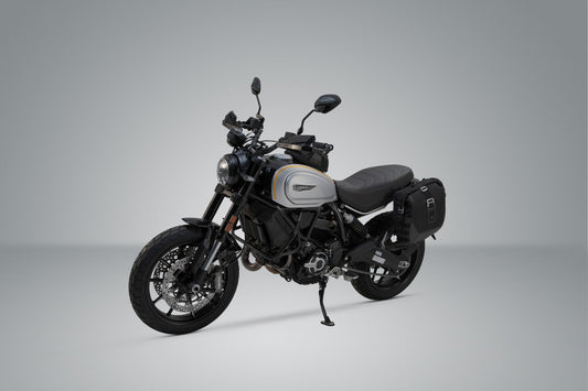 SW-Motech Legend Gear Seitentaschen-System LC Black Edition | Ducati Scrambler Modelle.