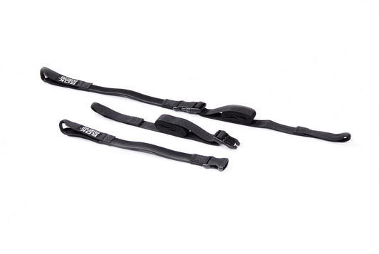 SW-Motech ROK Straps | 2 verstellbare Spanngurte. Schwarz. 310-1060 mm.